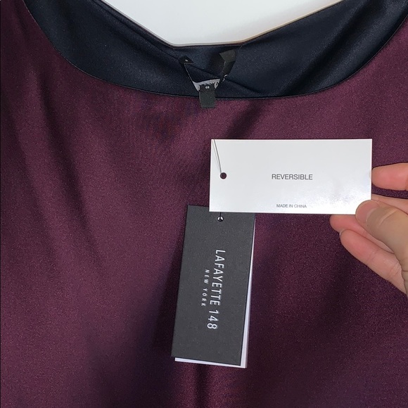 Lafayette reversible silky sleeveless top sz 6 NWT - Picture 2 of 3